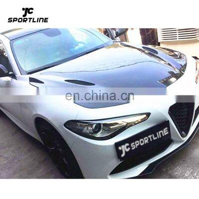 Carbon Fiber QV Car Engine Hood for Alfa Romeo Giulia Quadrifoglio Verde Sedan 4-Door 2017- 2020