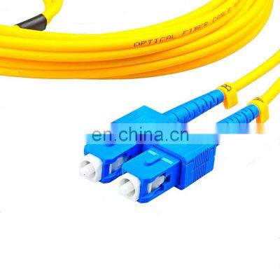 dx 15m SC/upc G652d 2mm flat duplex dx ftth fiber optic patchcord/jumper/assembly pvc/lszh