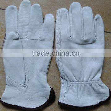 sheep grain leather drivers driving gloves without lining