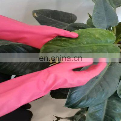 Household Kitchen Items Cleaning Gloves Rubber House Keeping Waterproof Long Sleeve Rubber Latex Gloves photo-5
