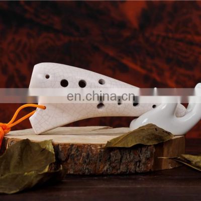 high quality and low price blue-and-white ceramic musical instrument zelda ocarina soprano of time