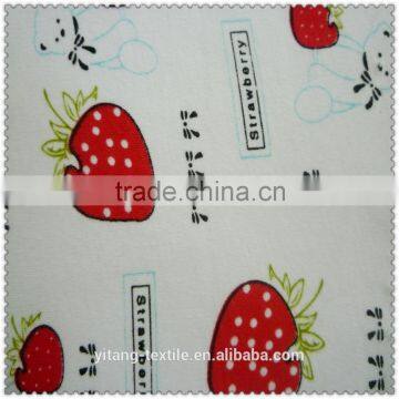 Strawberry print fabric