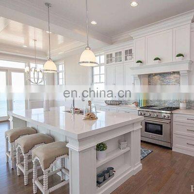 Popular Classic Pantry Cabinet Solid Wood Kitchen Furniture Shaker Style Cherry Wood Kitchen Cabinets