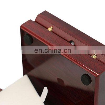 Costom Hot Sell Custom Natural Red Wooden Jewelry Necklace Box