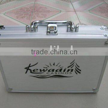 2013 new design Aluminum instrument case wit logo print and safe locks