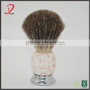 Silvertip Badger Shaving Brush,Man Soft Shaving Cleaning Brush, Custom Shaving Brush Metal & Resin Handle photo-5