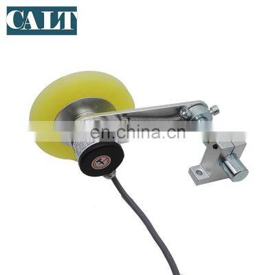 CALT encoder wheel 300mm with mounting bracket for conveyor belt