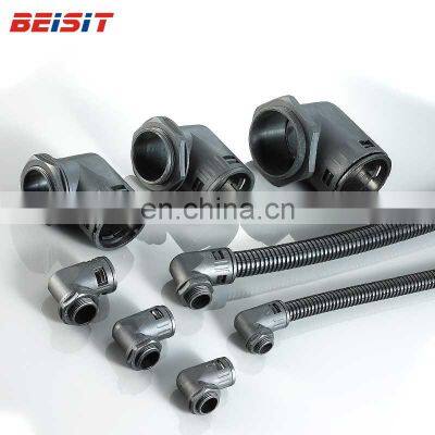 CE ROHS Reach Certificate High Quality Metric Elbow PVC Flexible Conduit Fittings With Metal External Thread photo-4