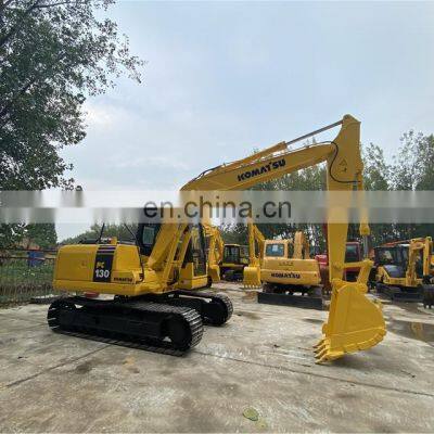 Japan second hand excavator small/big hydraulic Crawler Digger Komatsu PC120-6 PC130-7 13ton used excavator with breaker line