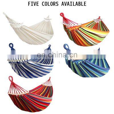 Canvas Hammock Bed Folding Double Hanging Nylon Wholesale Swing Portable Outdoor Camping Hammock photo-3