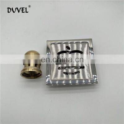Wholesale Square Stainless Steel Apple Grid Grating Shower Drain Stopper Floor Drain Cover photo-3