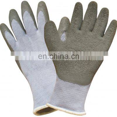 7 Gauge Warm Fluorescent Orange Acrylic Latex Palm Coated Gloves,Hand Gloves for Construction Work photo-3