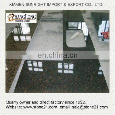 скидочные полированные песочно-коричневые гранитные плитки и панели photo-4