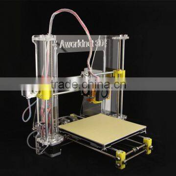 Prusa Reprap i3 Aworldnet 3D printer DIY kit A600 impressora 3D 1.75mm 2 roll PLA filaments and LED flashlight FREE given