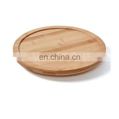 Free Sample Home Kitchen Bamboo Shelf Storage Spicy Rack Tabletop Storage Shelf Round Tray With The Base photo-3