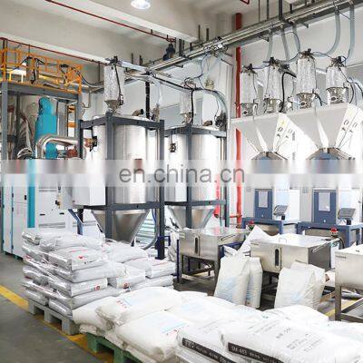 Liansu Plastic Granule PVC PE PET ABS Automatic Dosing Gravimetric Blender Mixing and 	 Dehumidifier Dryer System photo-3