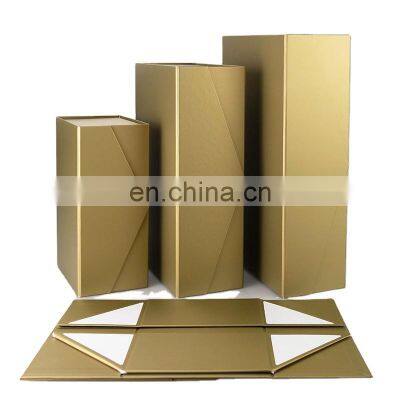 Hot Fancy Magnet Boxes Cartons Color Flat Deluxe Magnetic Foldable Cardboard Handbag Paper Gift Packaging Box