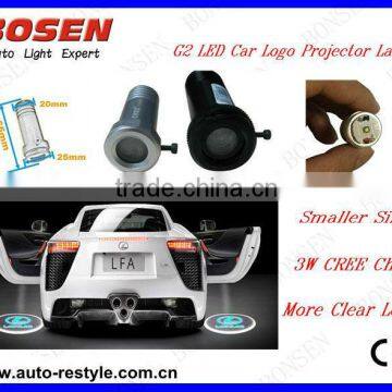 2013 hot sale G2 Auto CREE LED Car 3D Logo Door Light Kit