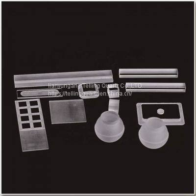 Customized All Size Heat Resistant High Transmittance UV Optical Transparent Thin OEM Square Quartz Glass Plate for Lamp photo-4