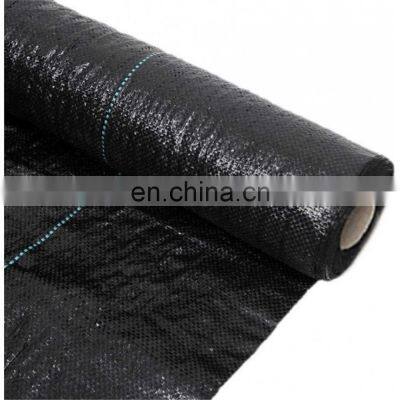 Black color weed mat woven greenhouse ground cover