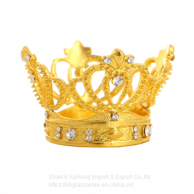 Banquet Table Decoration Luxury Napkin Rings Crown Designed Napkin Buckle photo-5