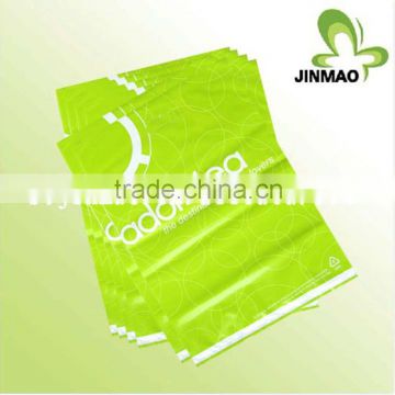 Printed custom die cut handle clear plastic clothes packaging bags