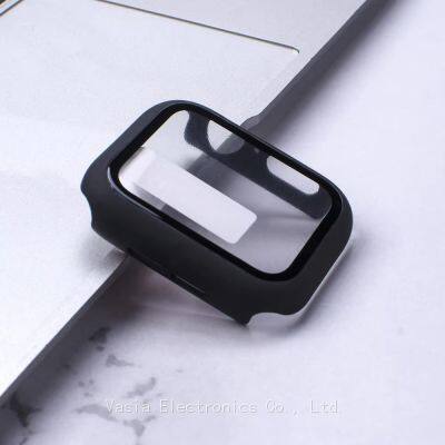 Verre trempé sans bulles pour Apple Watch Series 7 45mm, Couverture bord à bord avec outil d'alignement