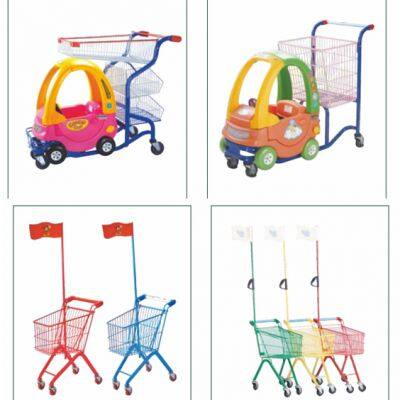 Steel Wire Shopping Cart Hand Trolley for Supermarket photo-5