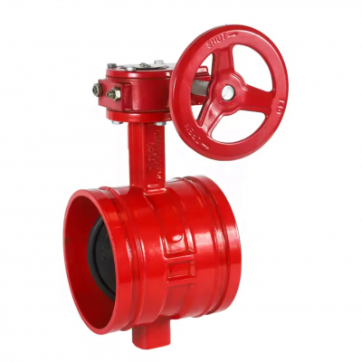 FM UL Fire Protection System PN10 PN16 DI Grooved Flanged Butterfly Valve Fire Fighting Butterfly Valve photo-6