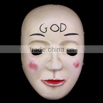 Halloween mask humans clear plan movie GOD resin mask