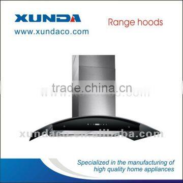 Elegant wall mounted range hood swift chinmey hood