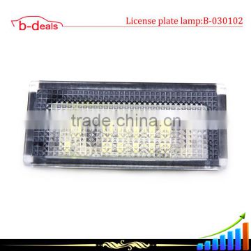 Hot selling super white license plate lamp for bmw