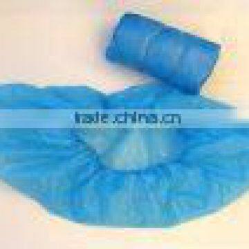 Colorful Disposable CPE plastic overshoes shoecover blue