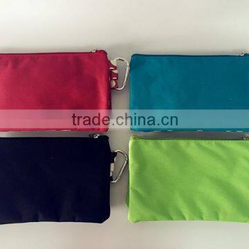 Osni Professinal design customed cute plain dot pencil case PU material with zipper