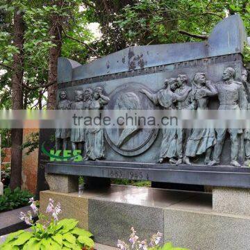 Bronze Russian Army monument statue