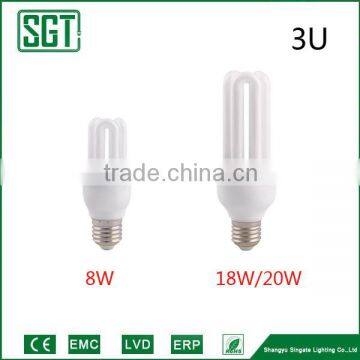 CFL Energy Saving lamp 2U 9W 3U 8w 18W 20W 2 years warranty