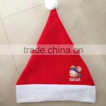 Christmas Santa Hat Traditional Red and White Soft Caps