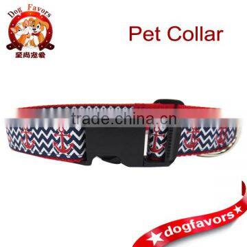 Dog Collars - Dog Harnesses and Dog Leashes Available Online Sale, Large Anchor and Chevron Pet Collar