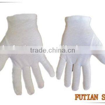 5008 bleach white 100%cotton safety working gloves