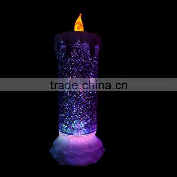 Arts and crafts artificial glitter flameless led candle light