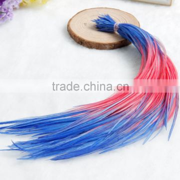 Wholesale Cheap Ombre Real Rooster Feather Hair Extension