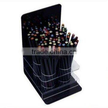 Stationery store pen holder acrylic pen display organizer plexiglass supermarket pen holder stationery shop shelf