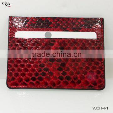 Giveaways Gift Genuine Python Leather Card Holder Custom Clear Cover With Catalogue Superstar ID Card Holder photo-4