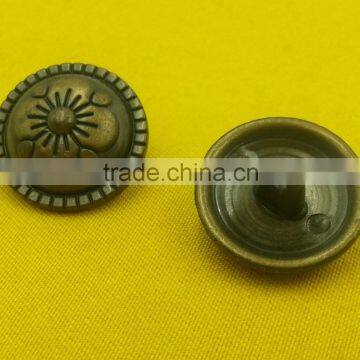 Zinc Alloy Metal Shank Button In Anti-brass Color -- MJ1398 photo-3