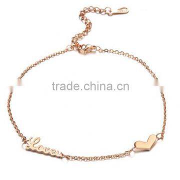 Wholesales new design gold anklets