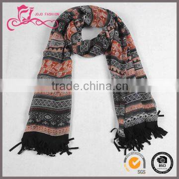 Best Selling Autumn /Winter Pattern Warm Woman cotton short neck scarves for women