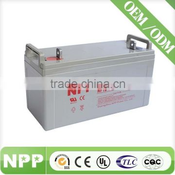 12v120ah China factory npp rechanrgeable gel telecom battery