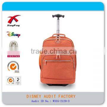 XF B-036 trolley bag orange school trolley backpack