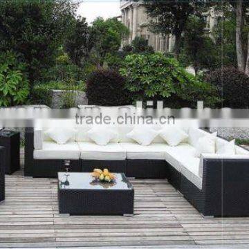 sectional living room rattan sofa set