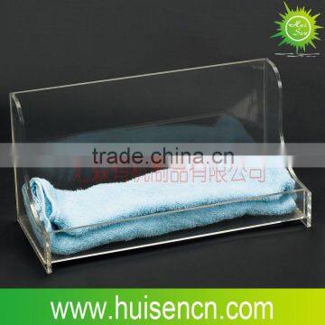 Transparent Acrylic Towels Tray with Customized